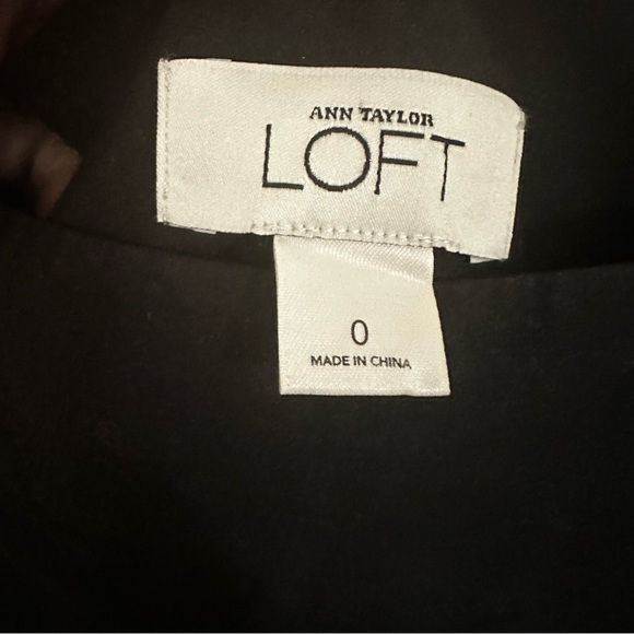 LOFT Black Embellished A-Line Skirt Knee-Length - Picture 3 of 4